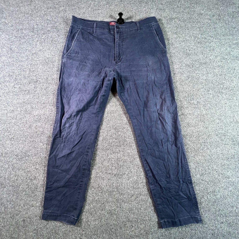 Levi's XX Chino Pant Men's 34x30 Blue Cotton Tapered Leg Preppy Career Stretch
